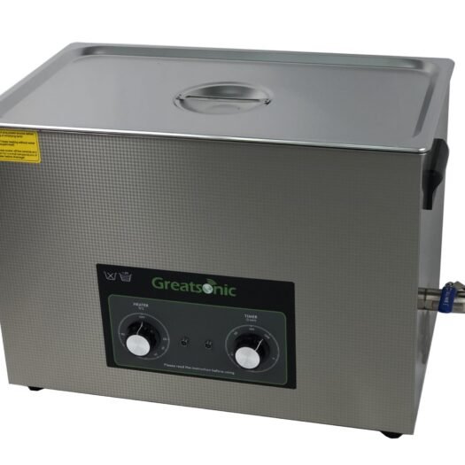 Bench top mechanical ultrasonic parts cleaner